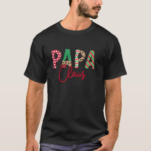 Papa Coquette Bow Papa Claus Weihnachtsbaum T-Shirt