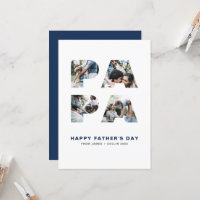 PAPA Cutout Foto Collage Happy Vatertag