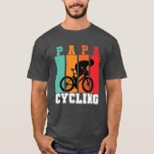 Papa Cycling Vater Fahrrad Lover Cooles Fahrrad T-Shirt (Vorderseite)