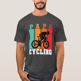Papa Cycling Vater Fahrrad Lover Cooles Fahrrad T-Shirt