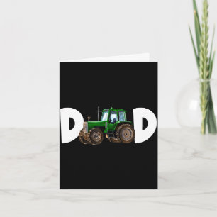 Papa Daddy des Geburtstagsjungen Kind Traktor Baue Karte