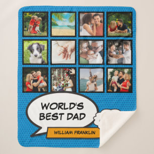 Papa Daddy Vater Foto Spaß Cooler Comic-Book Sherpadecke