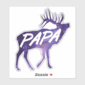 Papa Deer Sticker (Blatt)