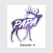 Papa Deer Sticker (Blatt)