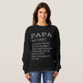 Papa Definition Großvater Vatertagsgeschenke - Män Sweatshirt (Vorne ganz)