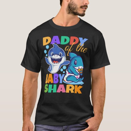Papa der Babyhai T-Shirt (Vorderseite)