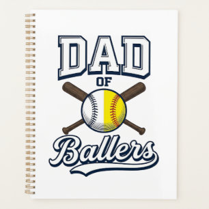 Papa der Baller Baseball Softball Vintage Design_1 Planer