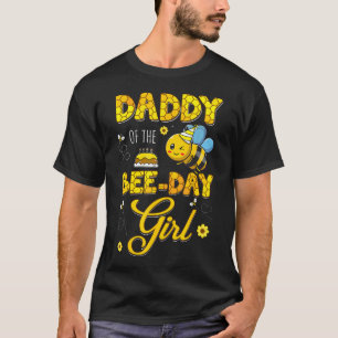 Papa der Bienentag-Girl-Hive-Geburtstagsfeier T-Shirt
