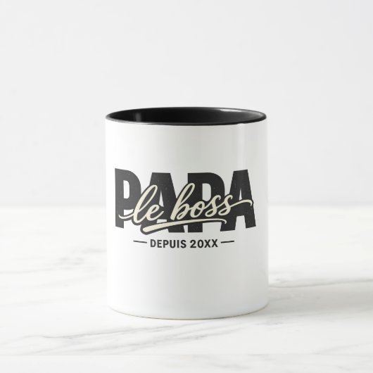 Papa der Boss seit 20XX Tasse (Zentrum)