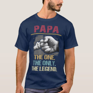 Papa der einzige Vintage Vater der Legende T-Shirt