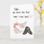 Papa, der erste Mann, den ich je geliebt habe Karte (Gelbe Blume)