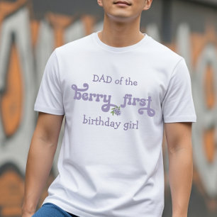 Papa der ersten Fee zum ersten Geburtstag Berry T-Shirt