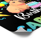 Papa der Geburtstags-Capybara-Geburtstagsfeier Poster (Ecke)