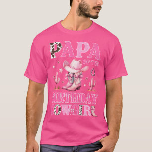 Papa der Geburtstags-Cowgirl-Rodeo-Party B-Day Mäd T-Shirt