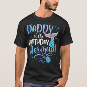 Papa der Geburtstags-Meerjungfrau-Familie Matching T-Shirt