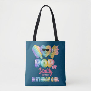 Papa der Geburtstags-Pop es Girl Bday Party Funny Tasche