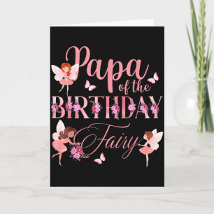 Papa der Geburtstagsfee Erster Geburtstag Familie Karte