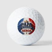 Papa, der größte aller Helden Golfball (Vorderseite)