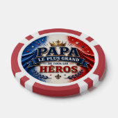Papa, der größte aller Helden Pokerchips (Einzeln)