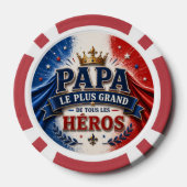 Papa, der größte aller Helden Pokerchips (Rückseite)