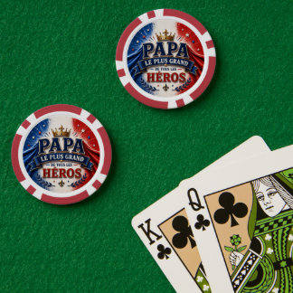 Papa, der größte aller Helden Pokerchips