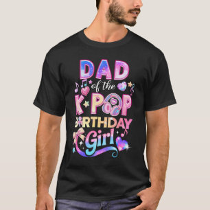 Papa der K-Pop-Birthday-Girls Korean Music Fan T-Shirt