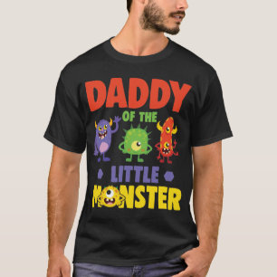 Papa der kleinen Monster-Geburtstagsfamilie T-Shirt