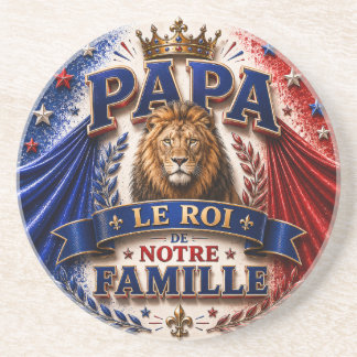 Papa, der König unserer Familie Getränkeuntersetzer
