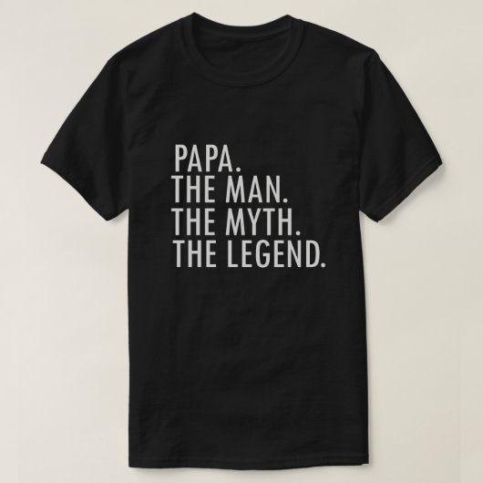Papa der Mann der Mythos das Legenden-lustige T-Shirt (Design vorne)