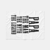 Papa der Mann, der Mythos der Legende Fleecedecke (Vorderseite (Horizontal))