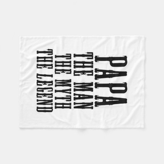 Papa der Mann, der Mythos der Legende Fleecedecke (Vorderseite (Horizontal))