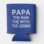Papa der Mann der Mythos der Legende lustig kann Dosenkühler (Rückseite)