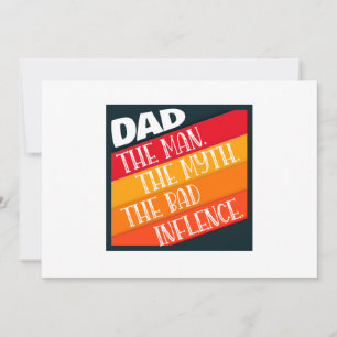 Papa Der Mann, Der Mythos, Der schlechte Einfluss Feiertagskarte