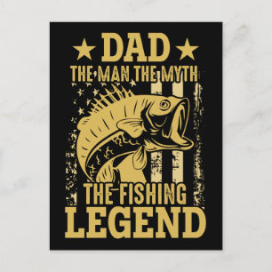Papa - Der Mann, Der Mythos, Die Fischlegende Postkarte