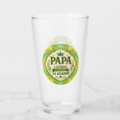 Papa, der Mann, der Mythos, die Legende Glas (Vorderseite)