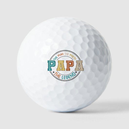 Papa, der Mann, der Mythos, die Legende Golfball (Vorderseite)