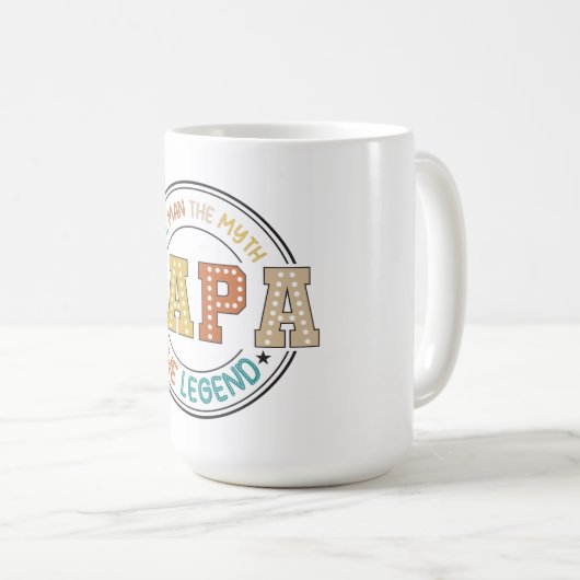 PAPA: Der Mann, der Mythos, die Legende Kaffeetasse (VorderseiteRechts)