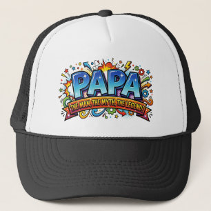 Papa Der Mann Der Mythos Die Legende Lustig Comic  Truckerkappe