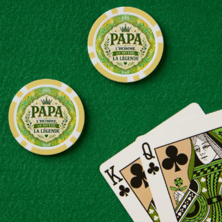 Papa, der Mann, der Mythos, die Legende Pokerchips