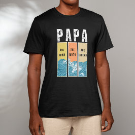 Papa Der Mann Der Mythos Die Legende Retro Papa Va T-Shirt