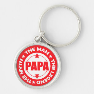 Papa. Der Mann. Der Mythos. Die Legende. Schlüsselanhänger