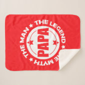 Papa. Der Mann. Der Mythos. Die Legende. Sherpadecke (Vorderseite (Horizontal))