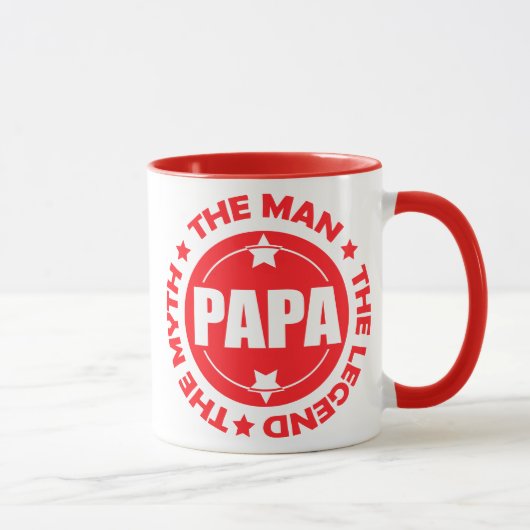 Papa. Der Mann. Der Mythos. Die Legende. Tasse (Rechts)