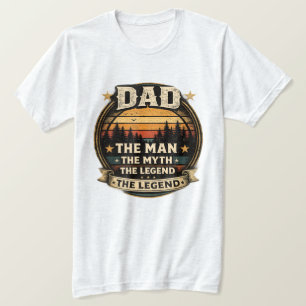 Papa Der Mann Der Mythos Die Legende Vintage Retro T-Shirt