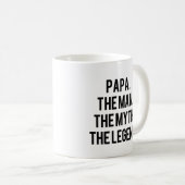 Papa der Mann der Mythos die lustige Tasse der (VorderseiteRechts)