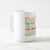 Papa Der Mann Der Mythos Die Wanderlegende Kaffeetasse (Vorderseite Links)