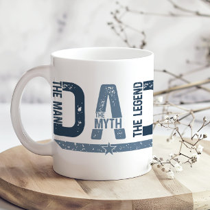 "PAPA Der Mann mit Legende" Vatertagsgeschenk Kaffeetasse