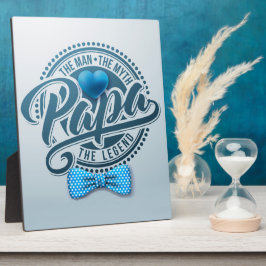 Papa Der Mensch Der Mythos der Legende Plaque Fotoplatte