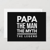 Papa Der Mensch Der Mythos der Legende Postkarte (Vorne/Hinten)