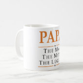 Papa Der Mensch Der Mythos Die legendäre Tasse (Vorderseite Links)